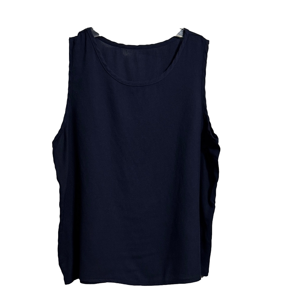 Elegant Navy Sleeveless Top